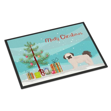 Carolines Treasures 24 x 36 in. Pekeapoo Christmas Tree Indoor or Outdoor Mat CK3857JMAT